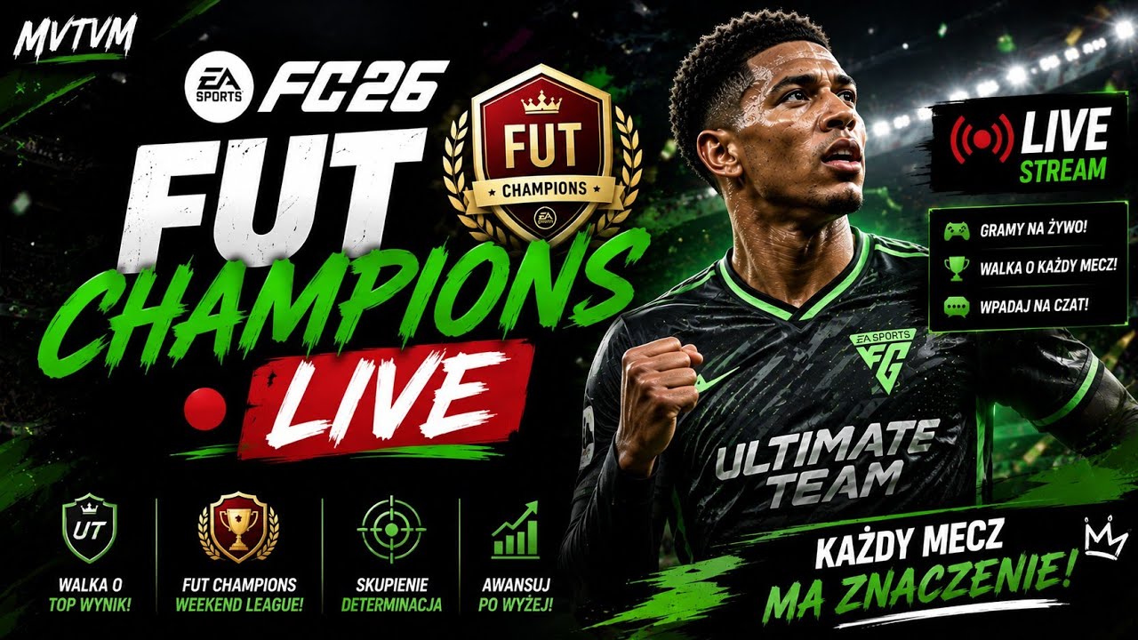 🔴 FC26 FUT CHAMPIONS LIVE! Każdy mecz ma znaczenie! 🔥 #FC26 #EAFC26 #Live #MVTVM