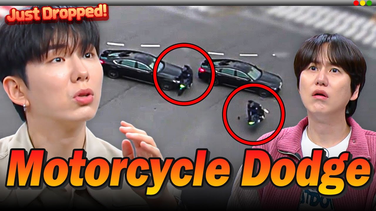 MONSTA X KIHYUN'S Dashcam Reactions: Motorcycle Dodge Challenge 💥