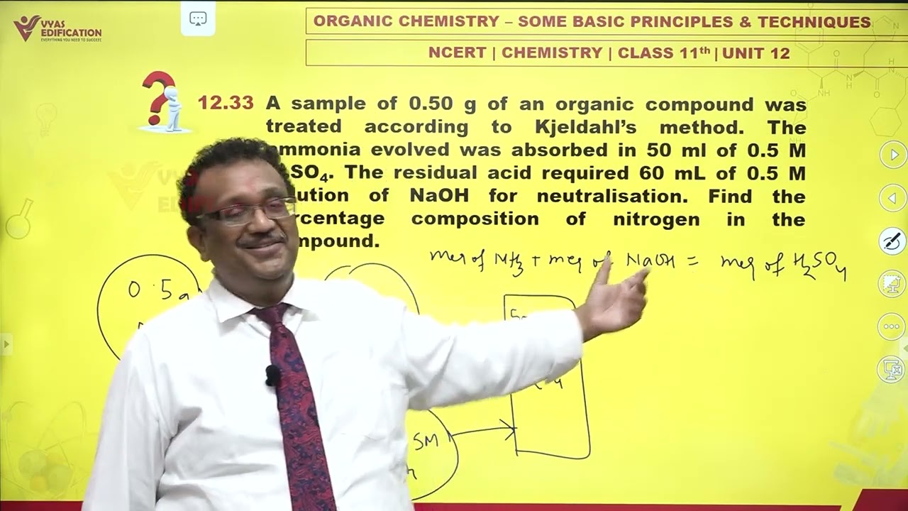 NCERT 11th Chemistry Unit 12 Q 33 Some Basic Principles & Techniques