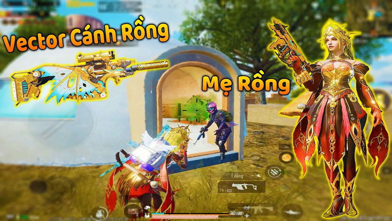 PUBG Mobile | Review Skin Vector Nâng Cấp Cánh Rồng và Trang Phục Mẹ Rồng Siêu Phẩm