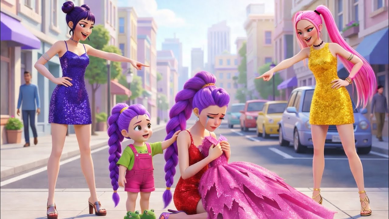Mischievous Baby Rumi✂️Quietly Cut HerMom Rumi's Dress🥹👗KPOP DemonHunters