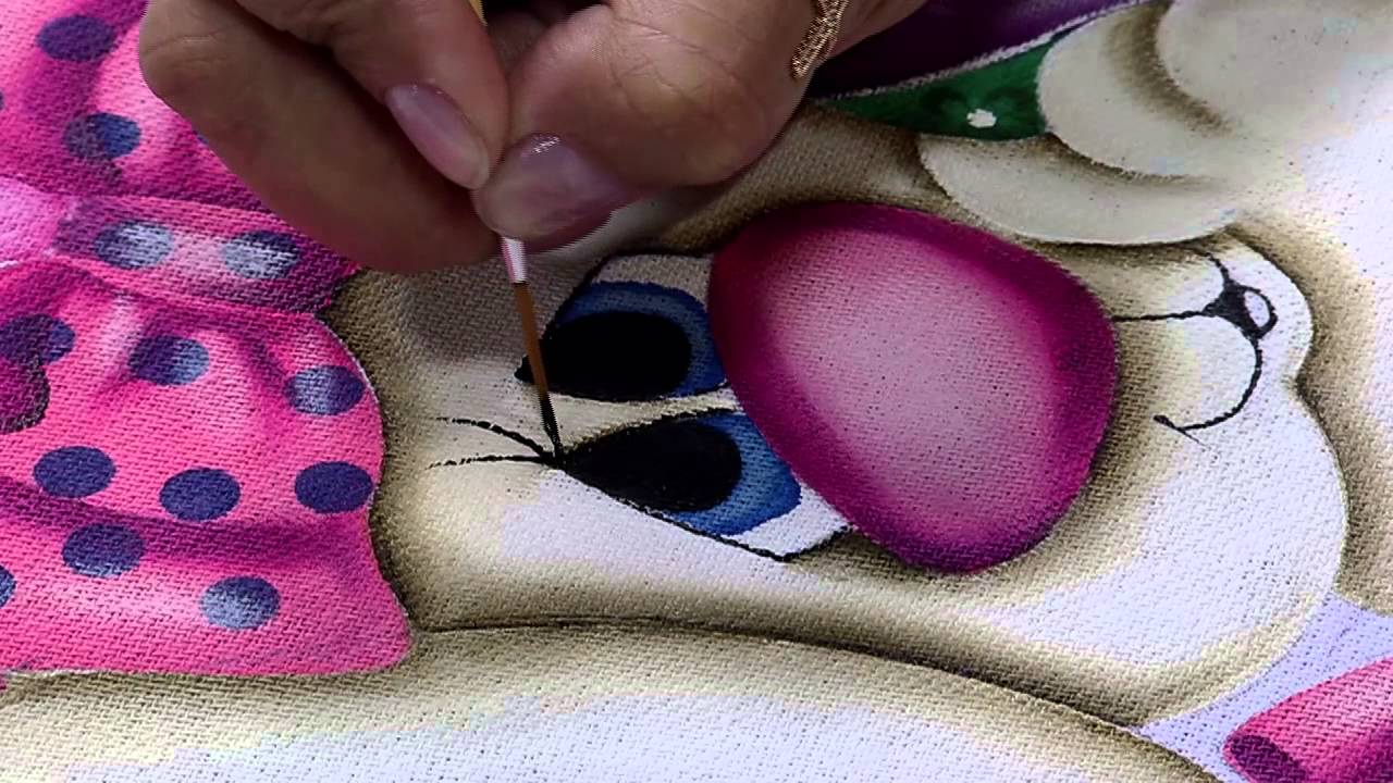 Mulher.com 06/03/2015 Pintura em tecido coelho por Lilinha Silva Parte 2