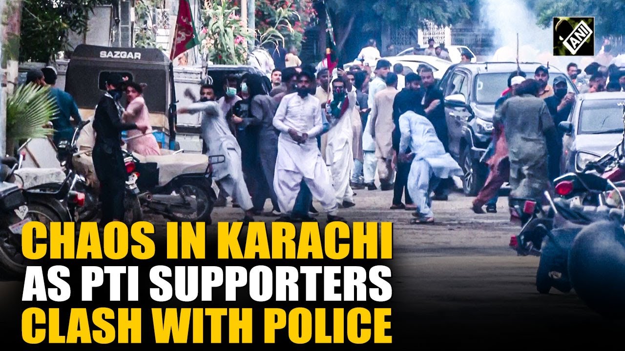 Tear gas chaos in Karachi as PTI Supporters Clash with Police on Imran Khan&rsquo;s Jail Anniversary