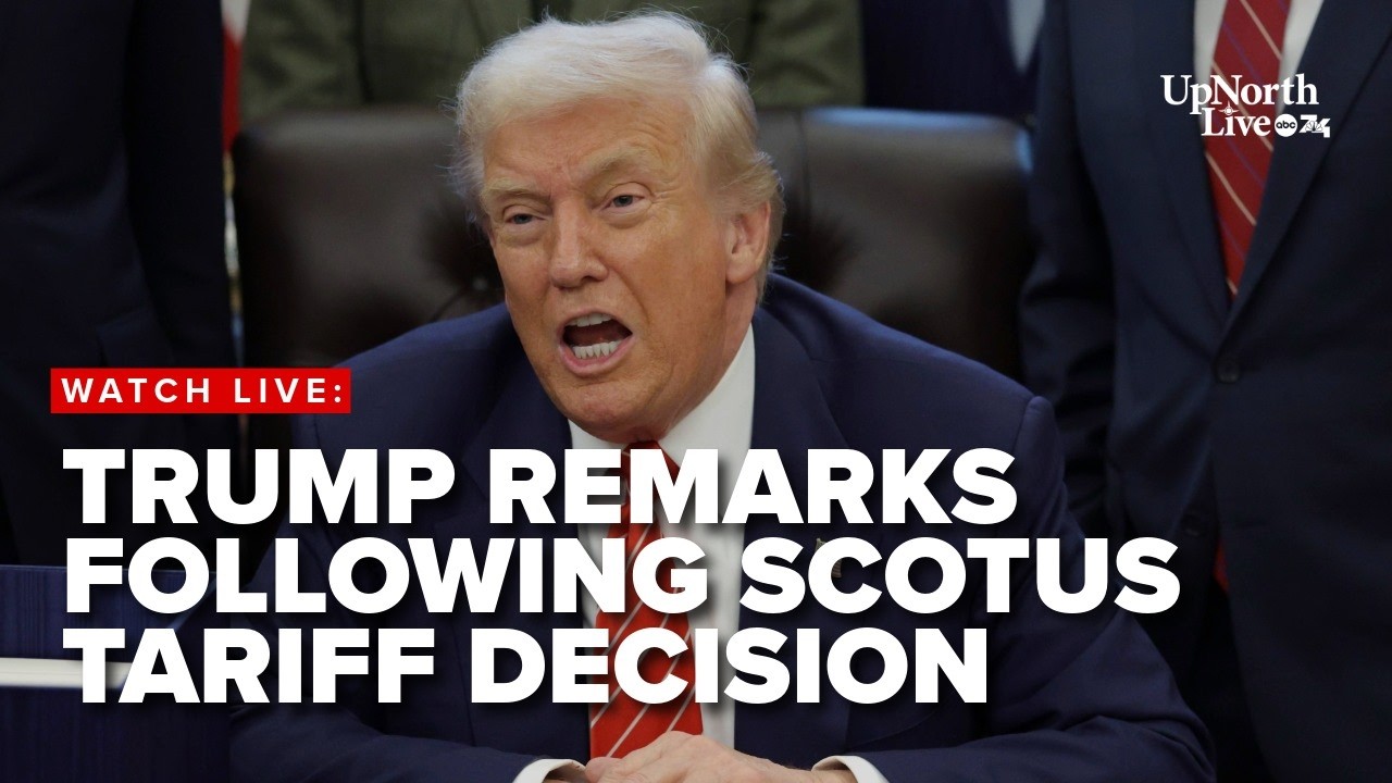 LIVE: President Trump speaks after Supreme Court rules emergency tariffs illegal