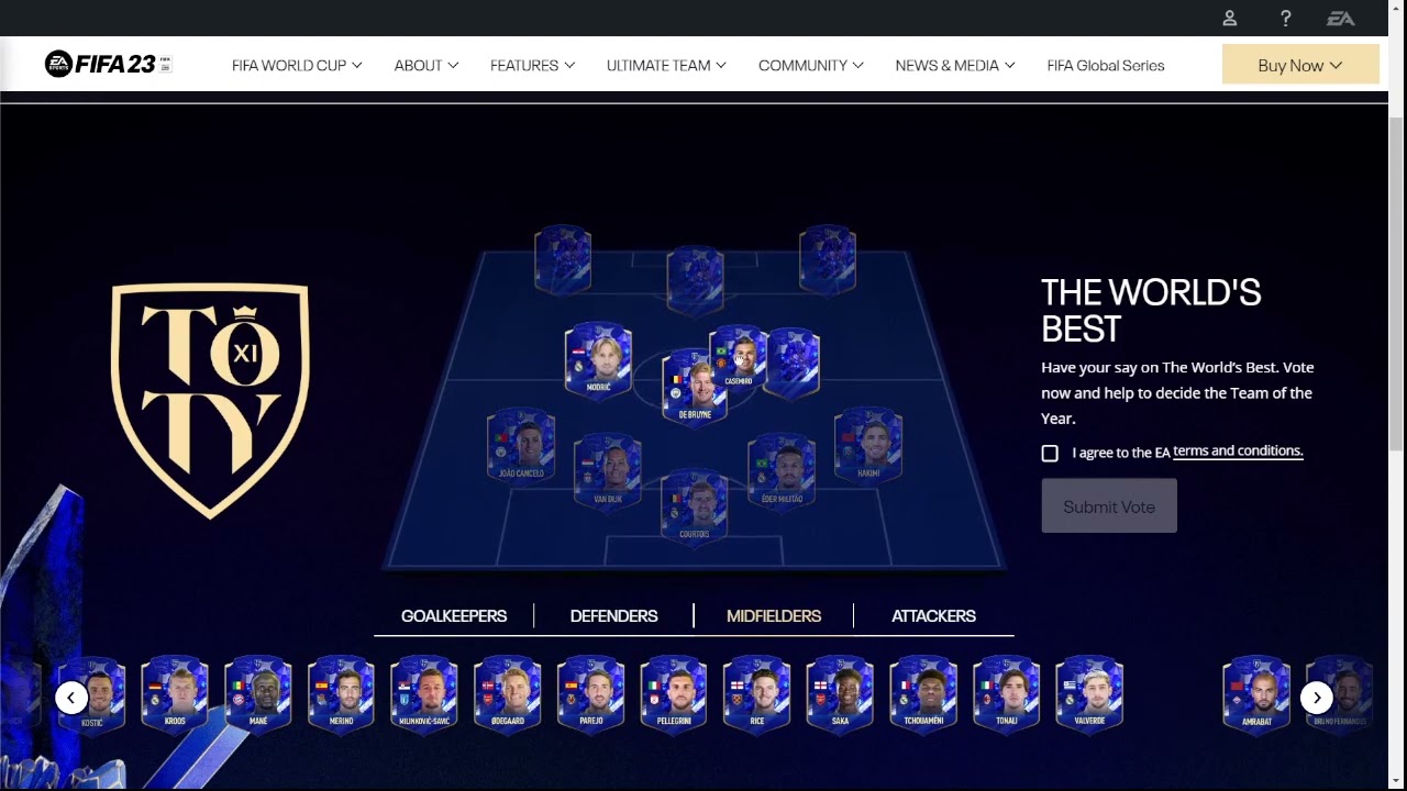 FIFA 23 TOTY VOTE !!!