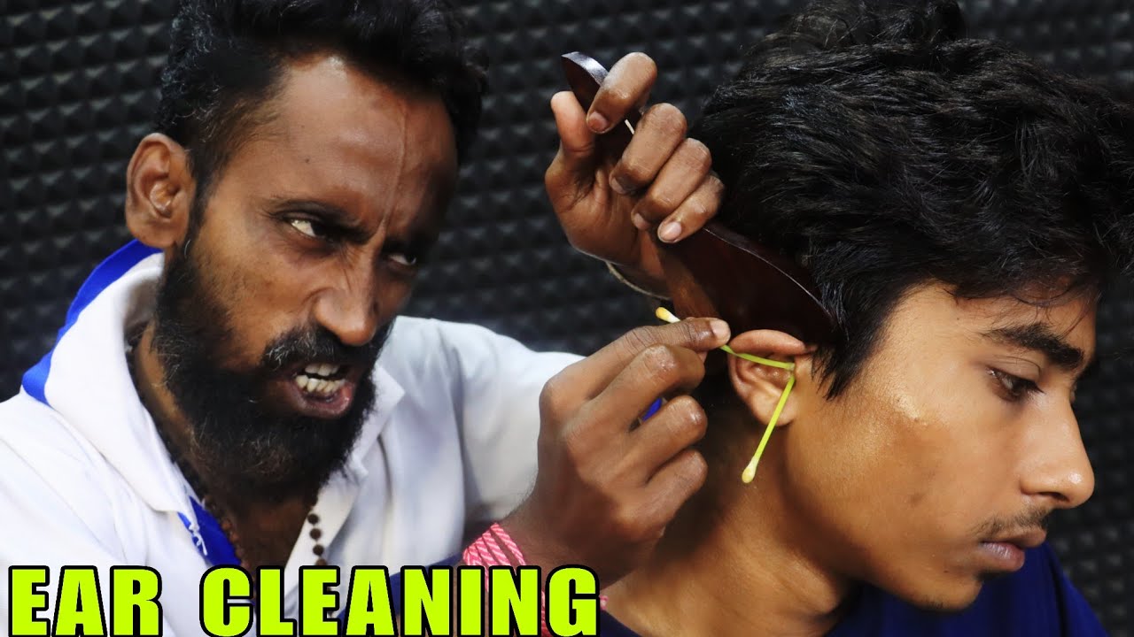 Massive Earwax Removal by Master Tapas | Ear Cleaning & Ear Fingering with Oil | Head Massage ASMR
