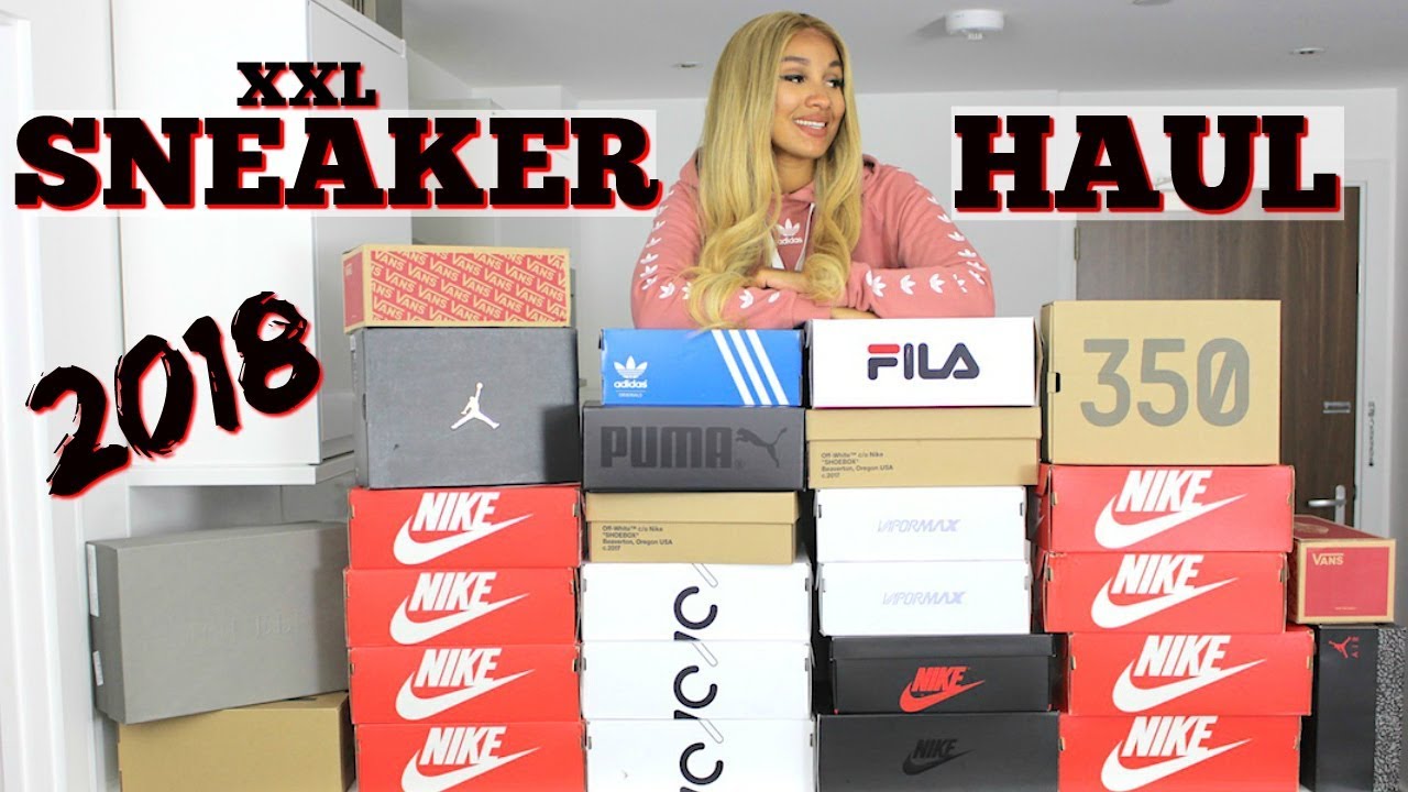 BIGGEST SNEAKER HAUL 2018 | NIKE, ADIDAS, YEEZY, JORDAN, PUMA etc.