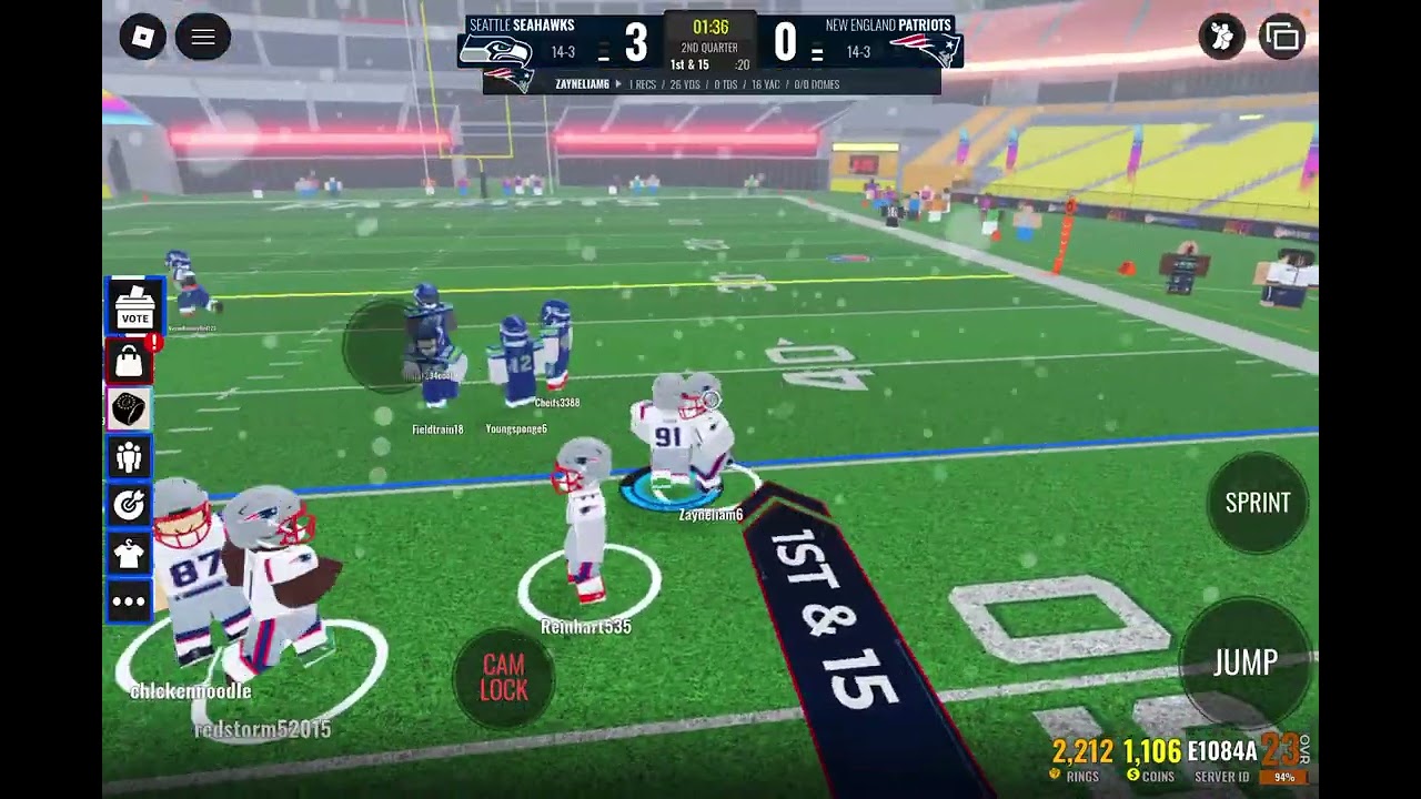 Playing Roblox football part2