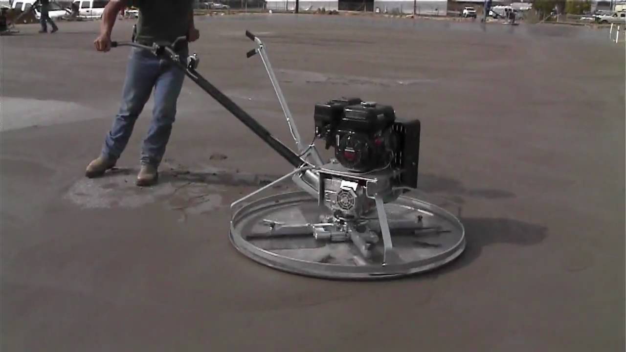 6.5hp Boren Power Trowel with a Pan