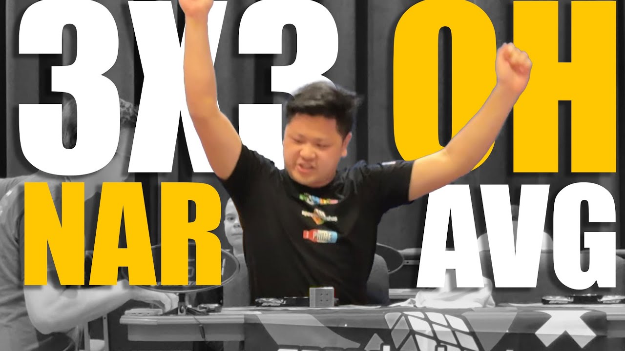 NAR [8.46] 3x3 OH Rubik's Average Auburn 2025