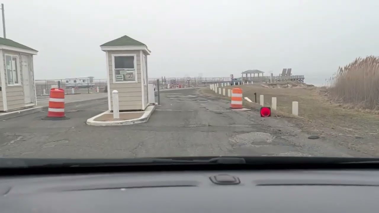 Long Island NY Views  Driving in Mastic Beach to Smith Point.