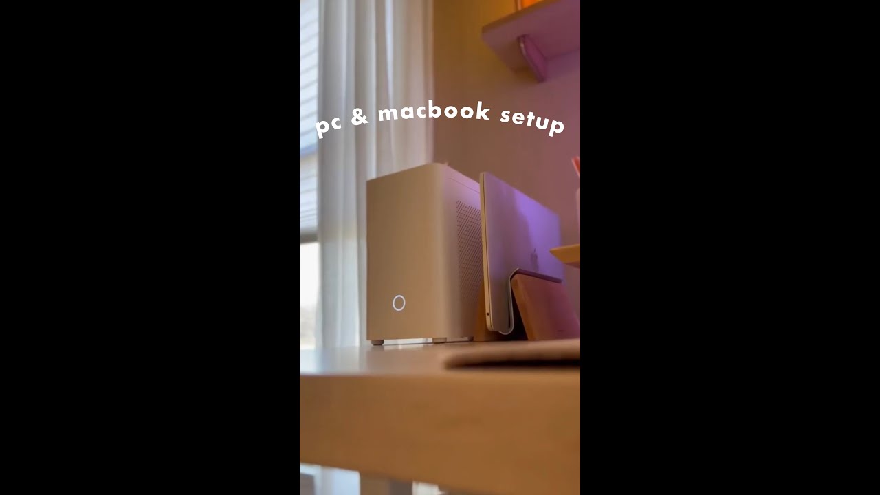 Настройка моего ПК и Macbook #shorts