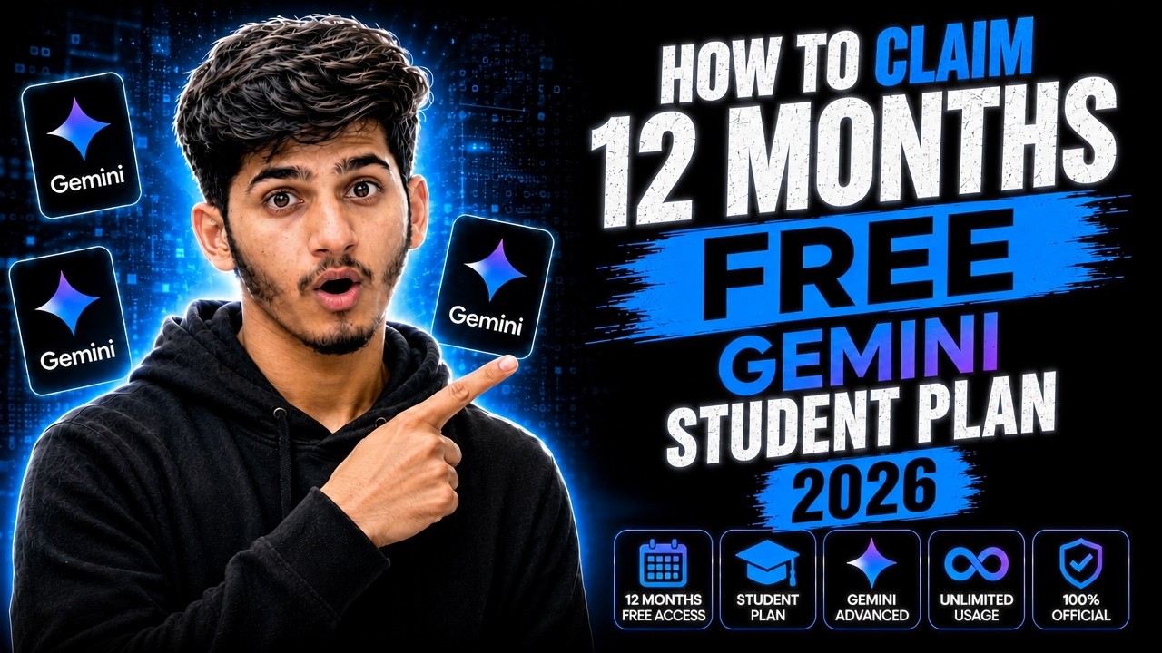 How to Get Gemini Student Plan FREE in 2026 | 12 Months Offer.