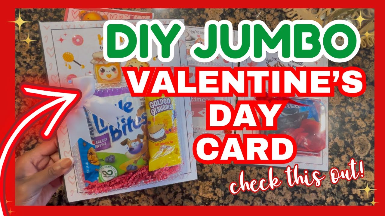 Make Valentine's Day Easier with DIY Jumbo Treat Cards!