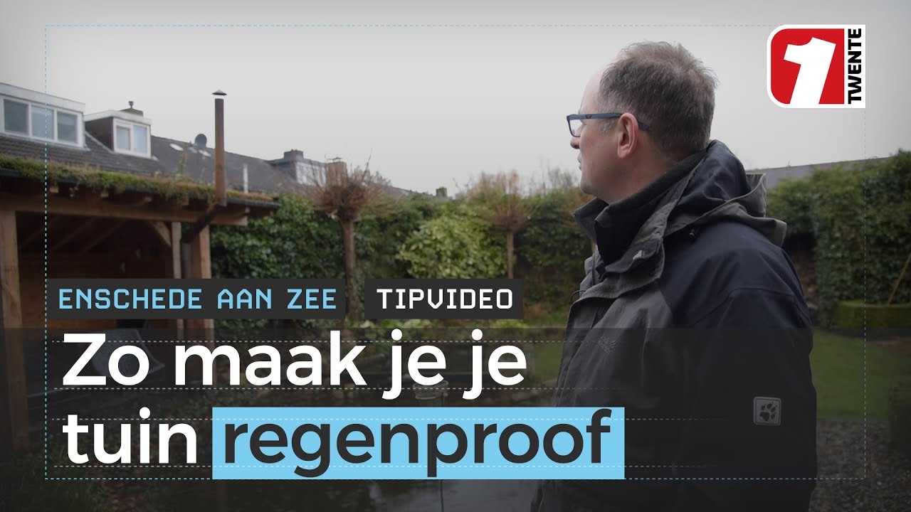 De 'slimme' tuin van deze Enschedeër is regenproof