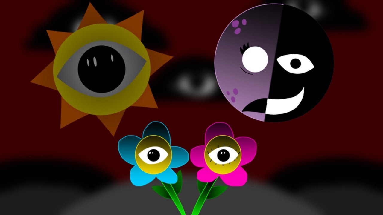 :Sprunki: Mr.Sun, Mrs.Moon, and Mr.and Mrs.Flower HORROR sounds