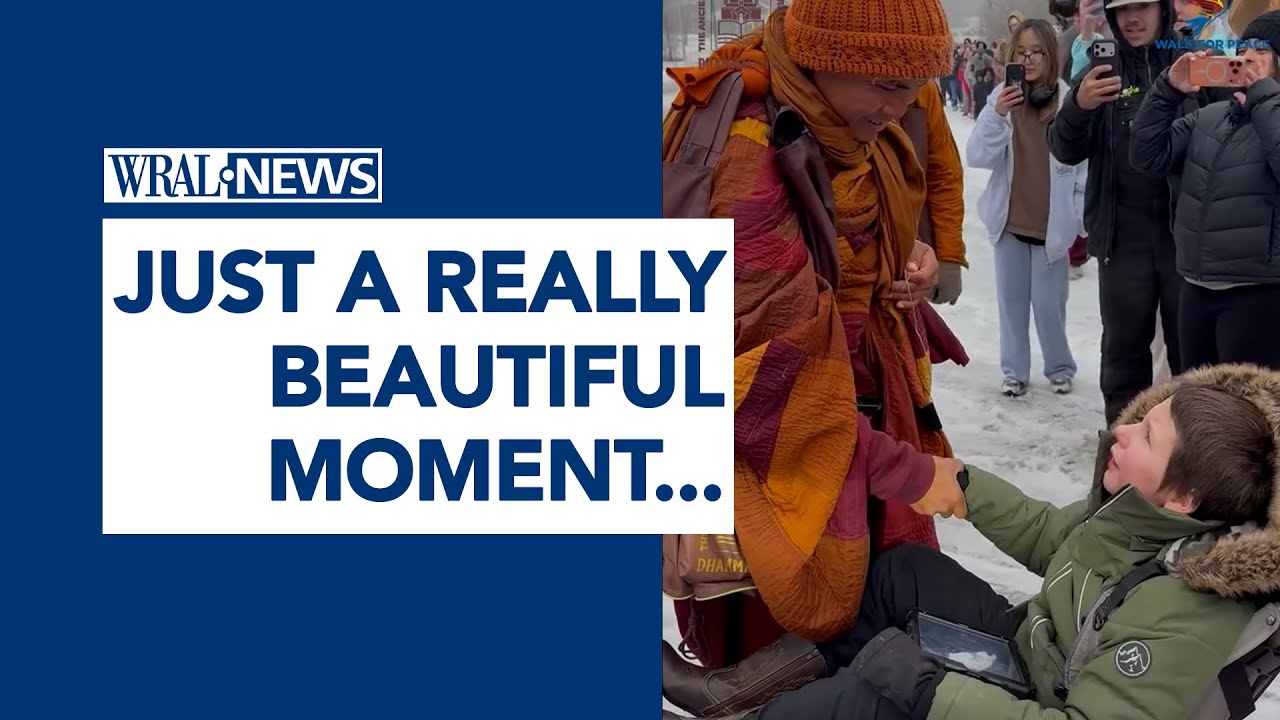 From Facebook to Real Life: A Family’s Inspiring Encounter with Monks on a Peace Walk