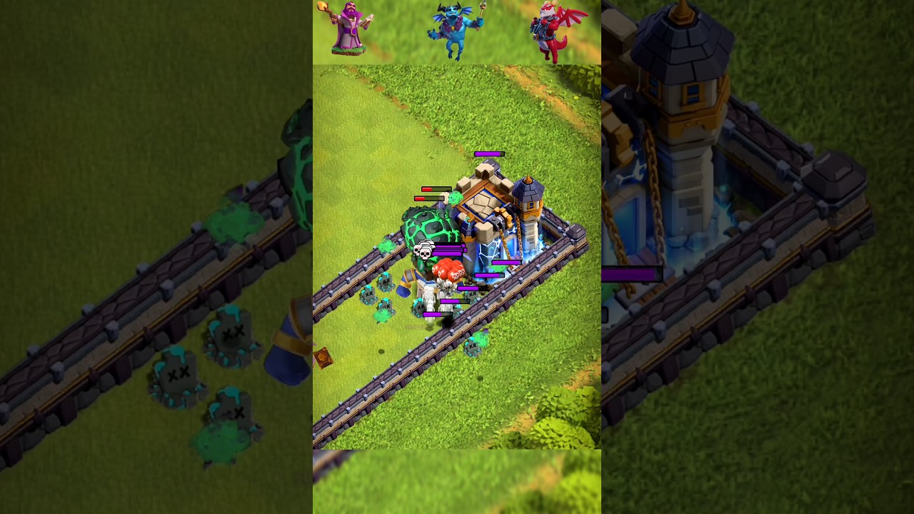Can Heroes Survive All Air Traps? 🔥||Clash of Clans|| #clashofclans #coc #gaming #games #shorts