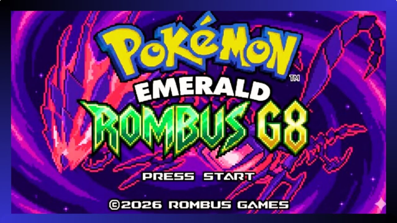 Pokemon Emerald Rhombus G8 NEW Completed GBA Rom Hack