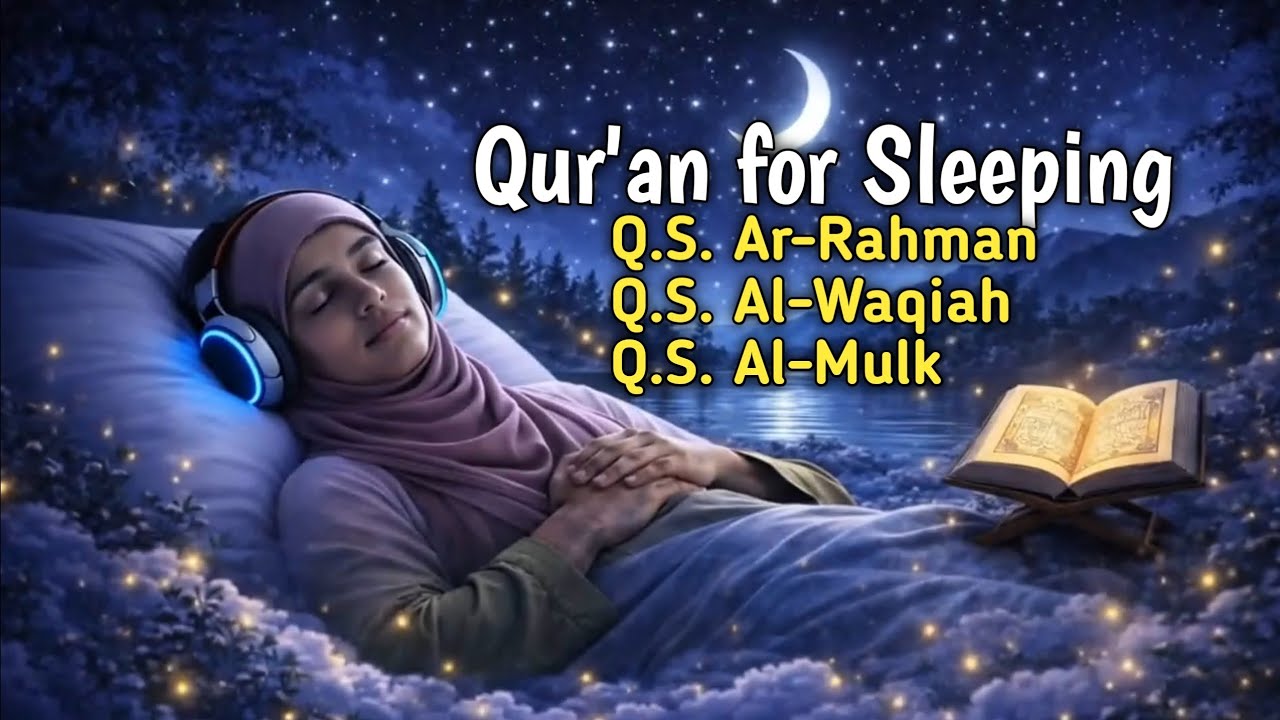 Quran for Deep Sleep and Stress Reliefing 🌿 Surah Al-Mulk, Al-Waqiah, Ar-Rahman| Calm Your Mind
