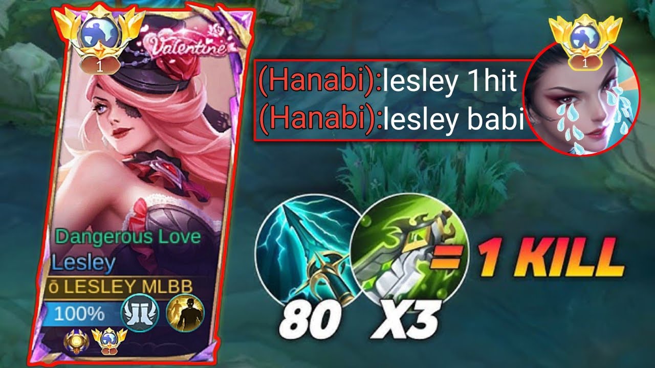 BUILD COUNTER HANABI 1HIT AUTO KENA MENTAL | MOBILE LEGENDS BANG BANG