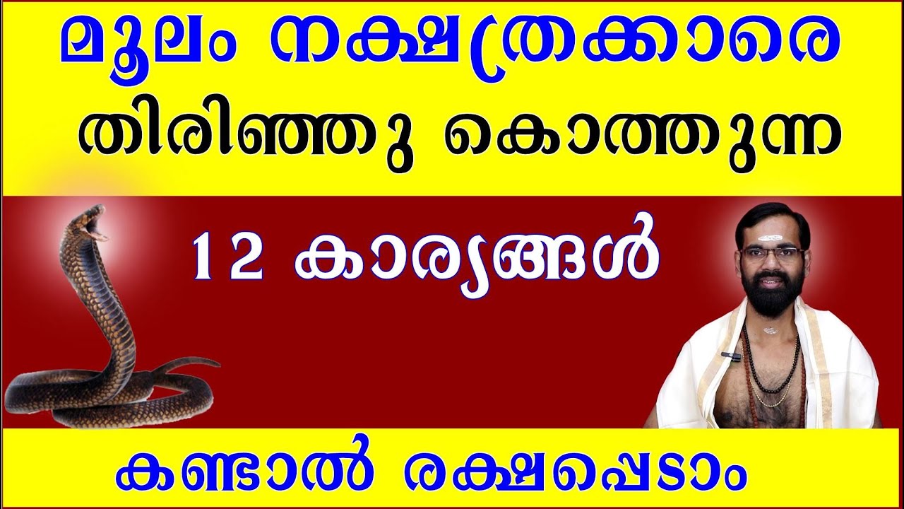 മൂലം നക്ഷത്രക്കാരെ  തിരിഞ്ഞു കൊത്തുന്ന 12 കാര്യങ്ങൾ കണ്ടാൽ രക്ഷപ്പെടാം I BIRTH STAR MOOLAM