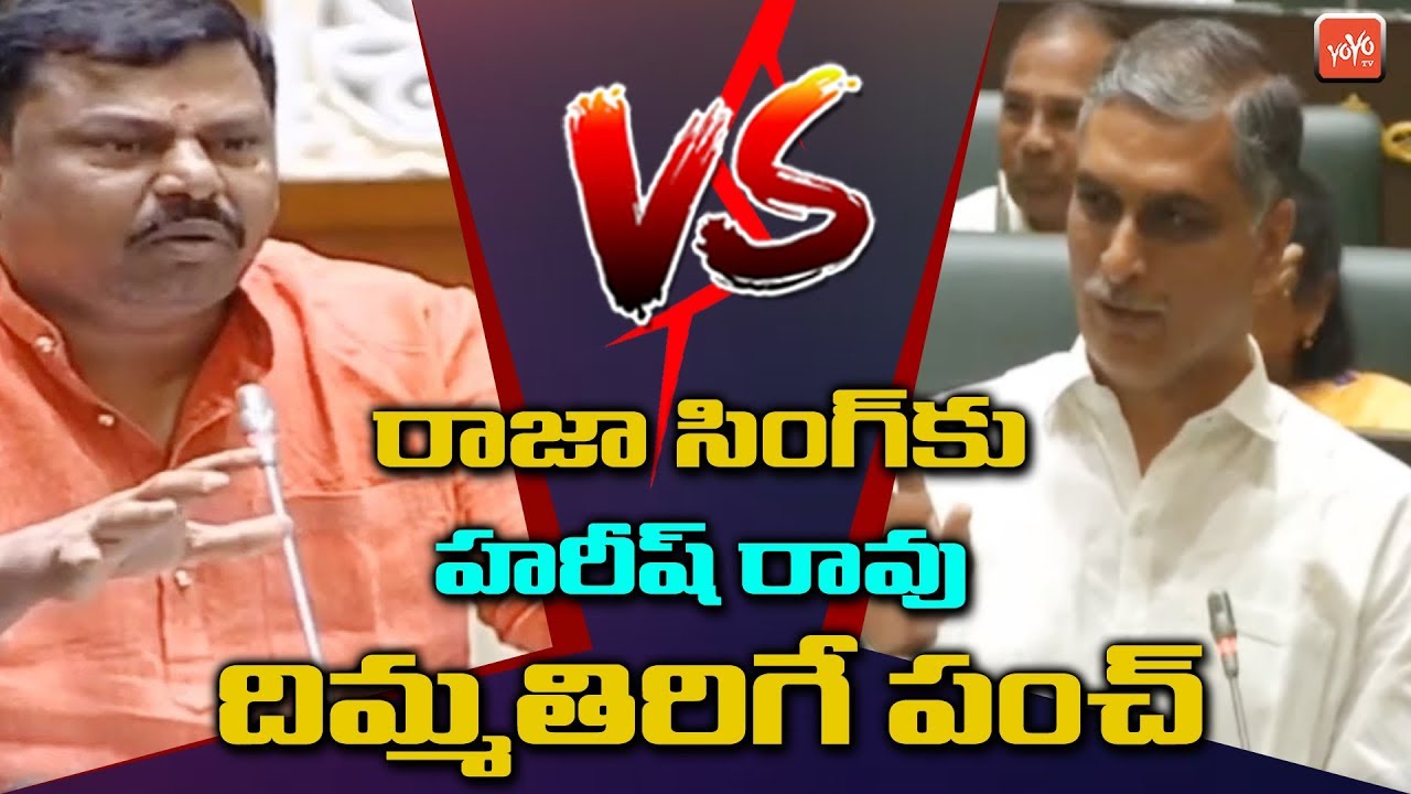Harish Rao VS Raja Singh In Telangana Assembly | BJP VS TRS | CM KCR | KTR | YOYO TV Channel