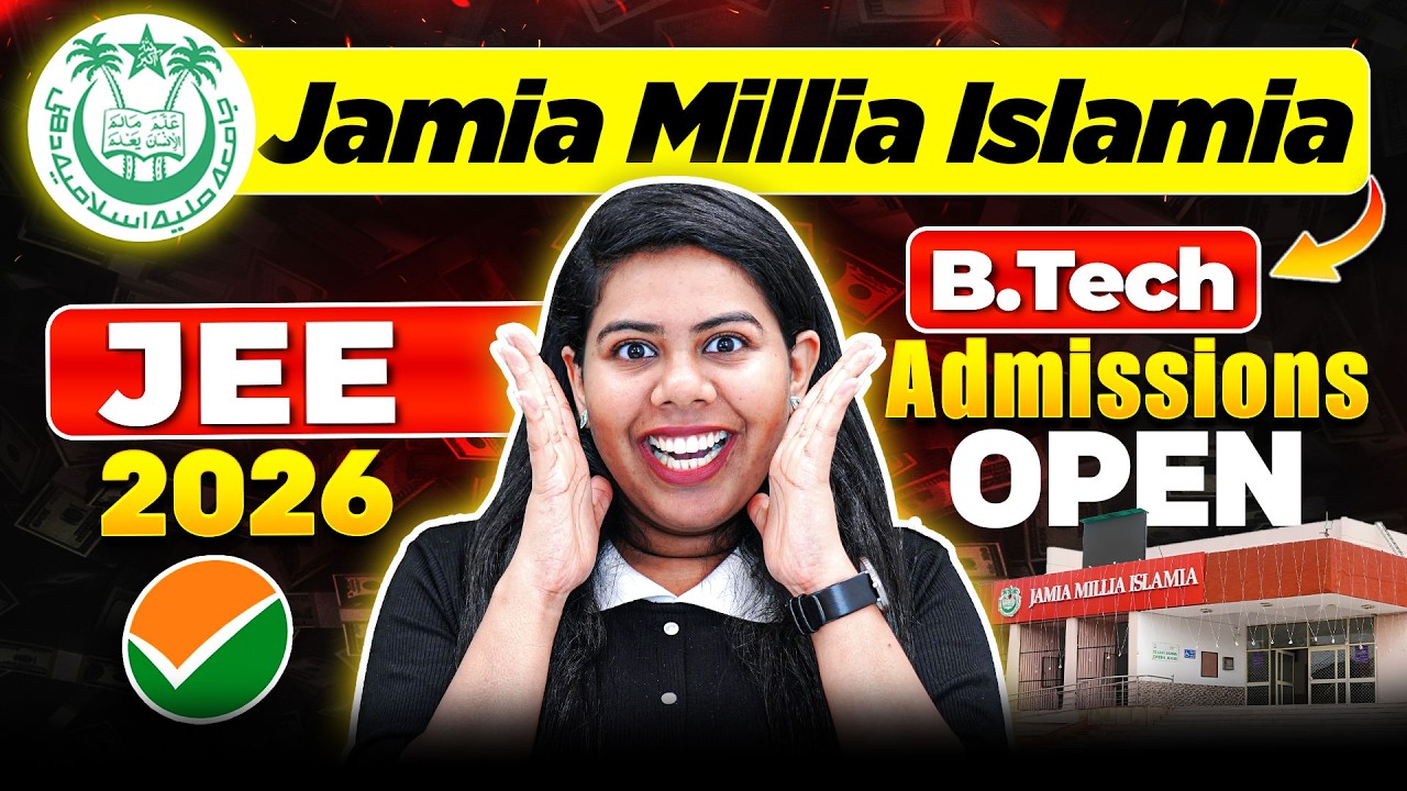 ✅ JMI Registrations Open 🤩 Jamia Millia Islamia BTech 2026 Admissions #BTech #JEE2026 #JamiaBTech