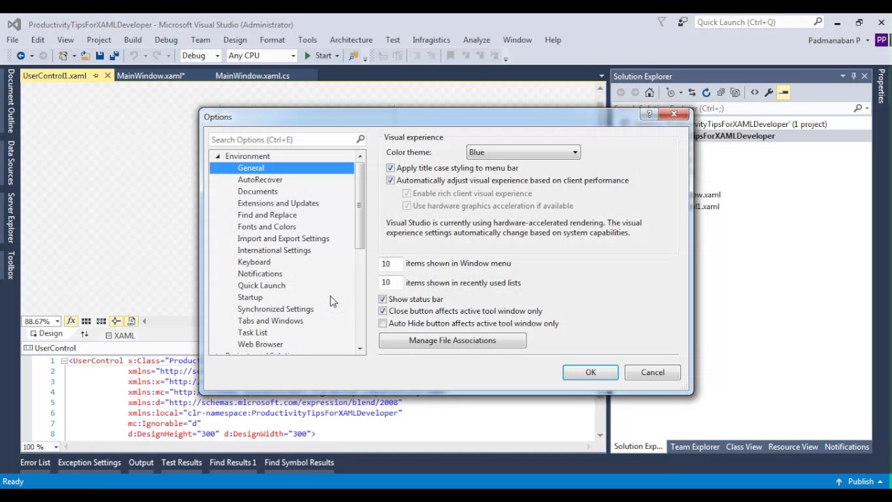 Productivity Tips For WPF\XAML Developers - I