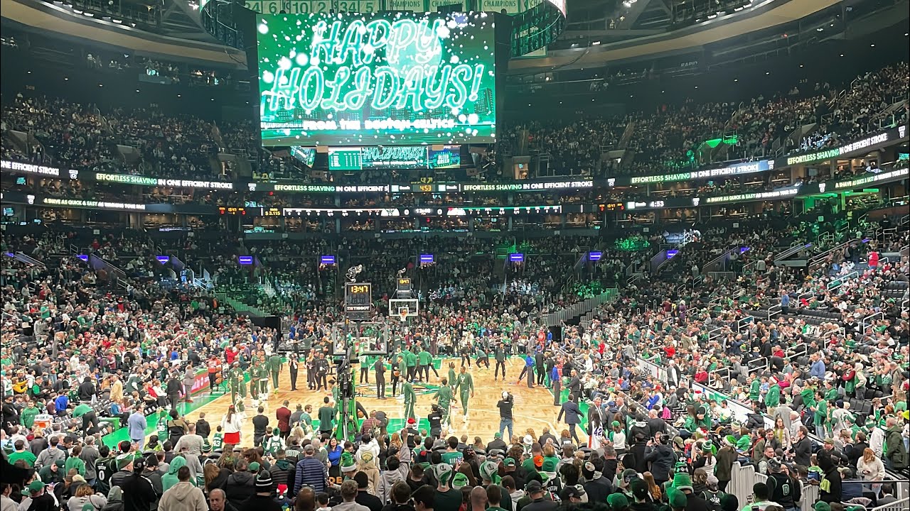 SPENDING CHRISTMAS DAY AT TD GARDEN AND THE CELTICS WON! TATUM HAD 41 POINTS! BUCKS VS CELTICS!