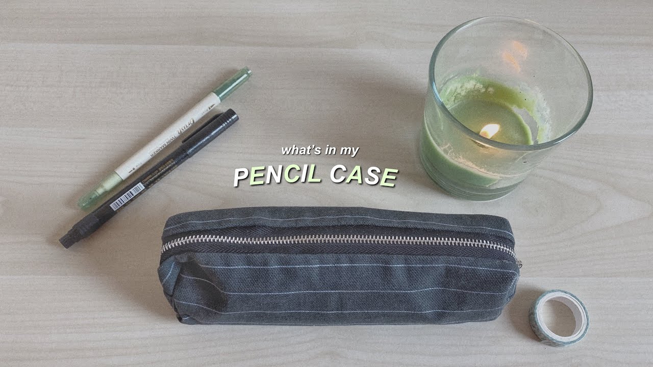 what's in my pencil case; minimalistic edition