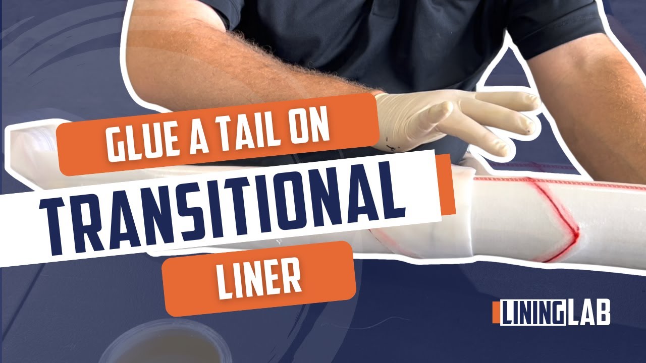 How to Glue a Tail on a Transitional Liner (CIPP – UV Compatible Method)