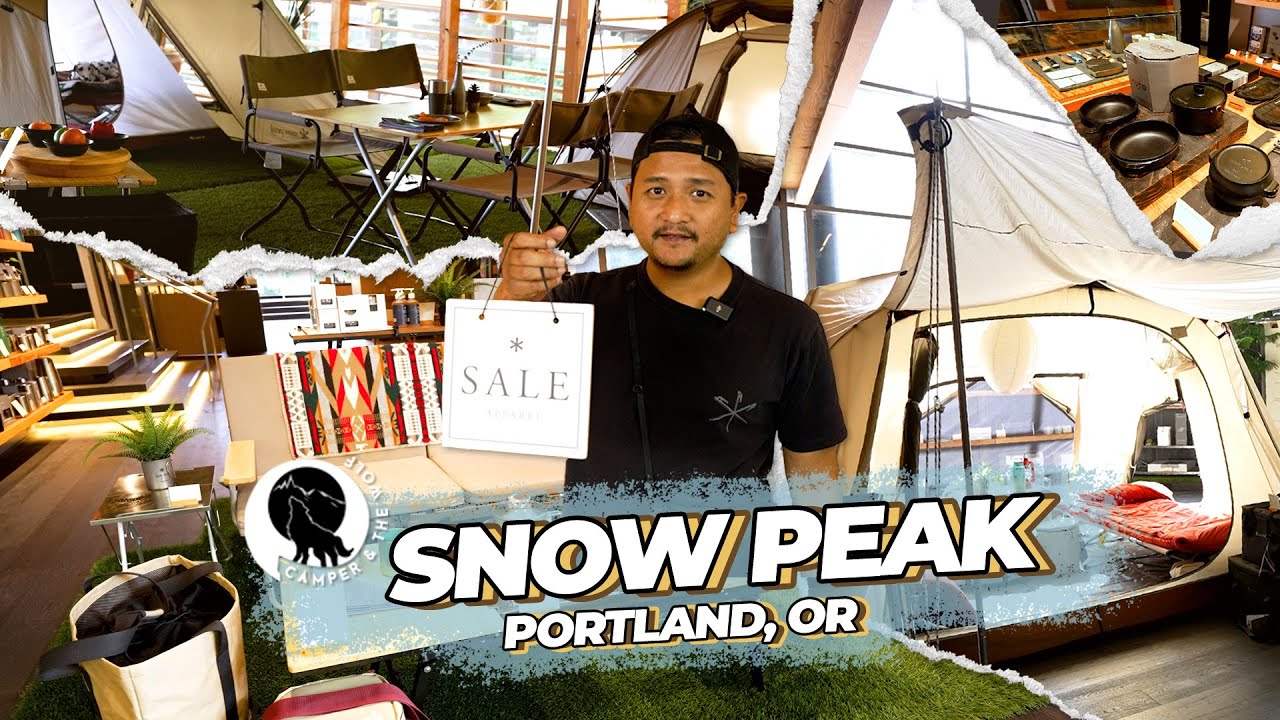 Camper & The Wolf USA | เปิดคลิปแรกพาทัวร์ snow peak Shop ในอเมริกา Portland Oregon