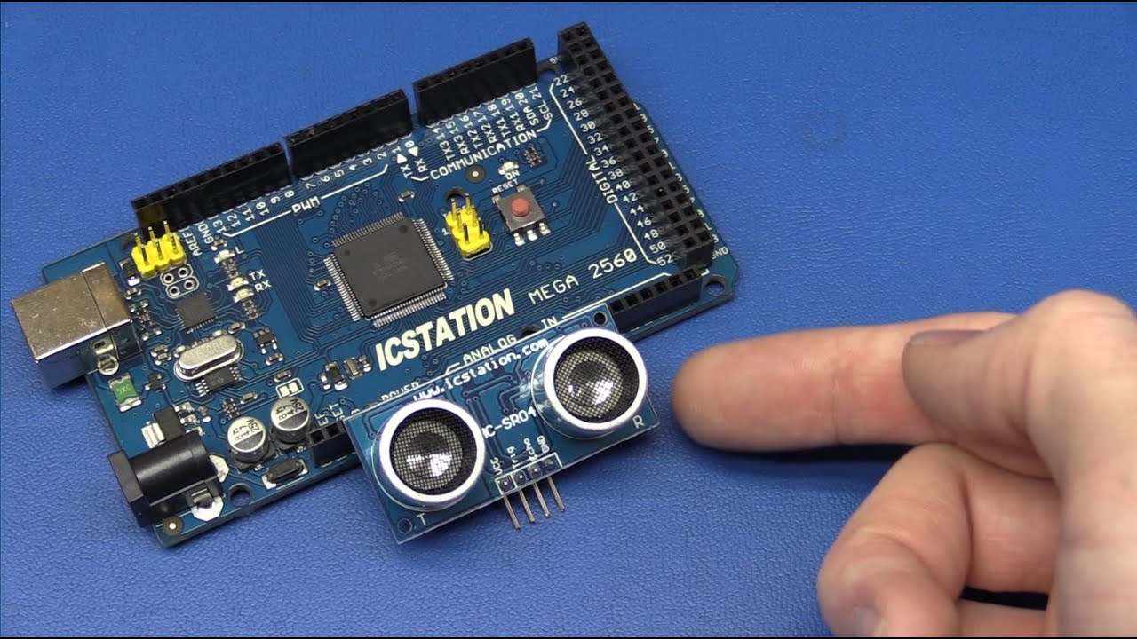 Экспериментируем с Arduino Mega 2560 и ультразвуковым датчиком с ICStation.com — Ec-Projects