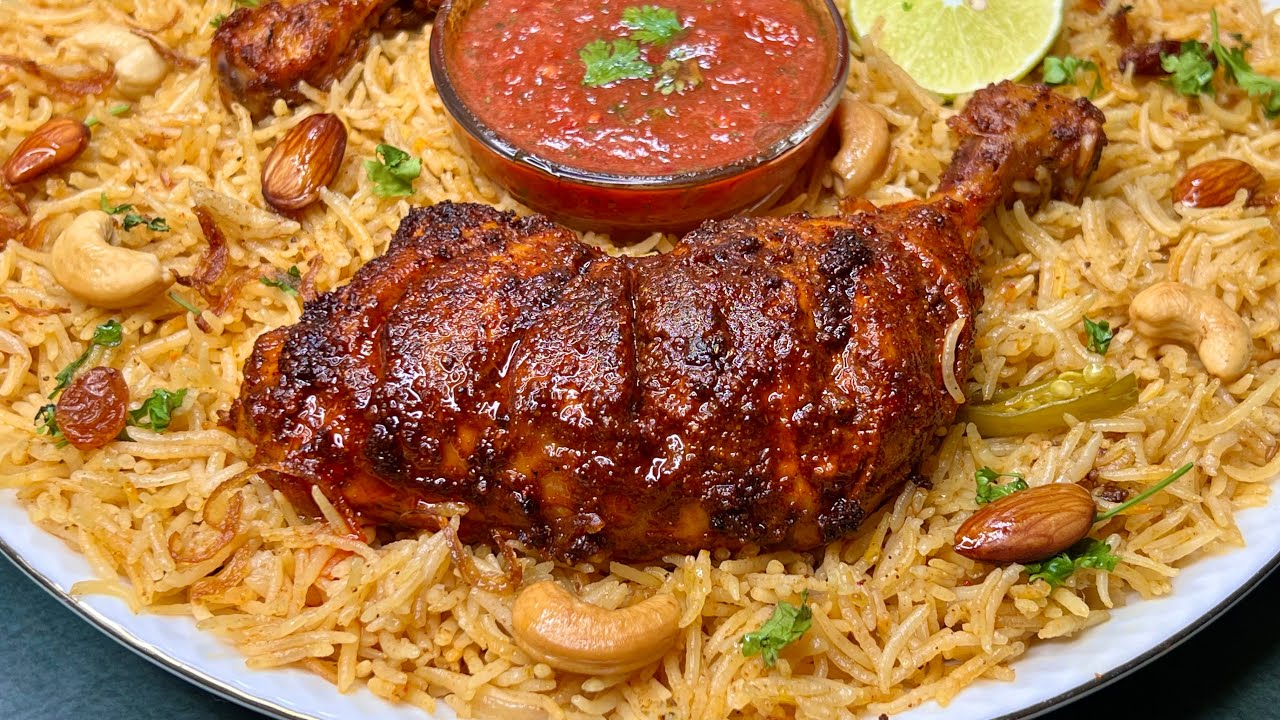 Smoky💨ARABIC CHICKEN MANDI | EASY No Oven No Steaming Best EID Party HYDERABADI MANDI BIRYANI