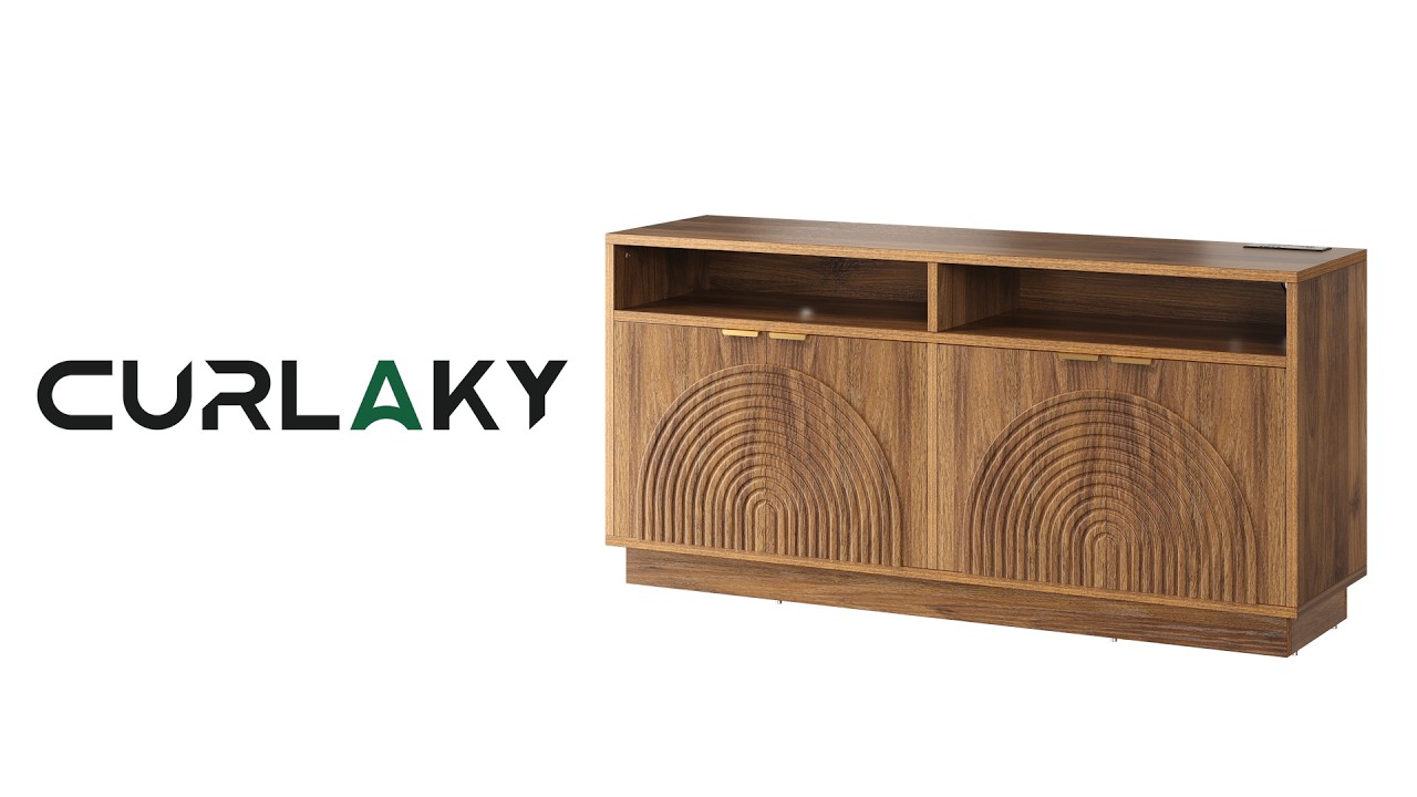 🛠️Curlaky Fluted TV Stand Assembly Video🛠️
