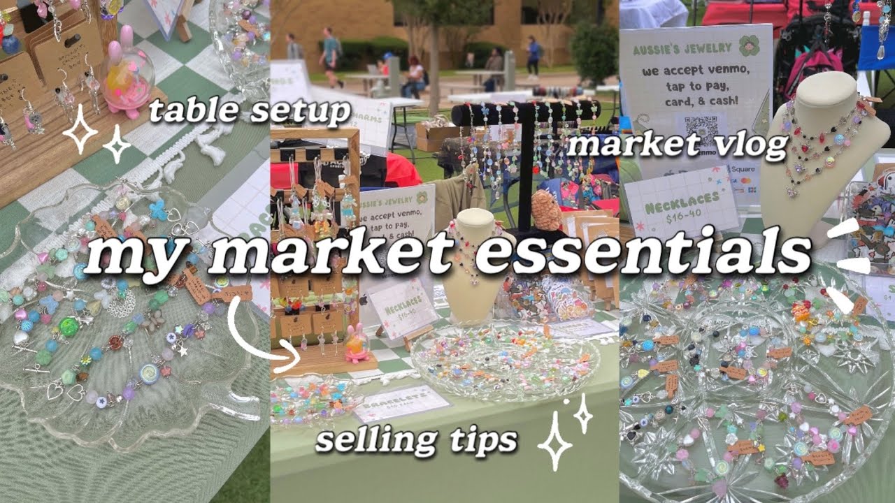 🌷 MY MARKET SUPPLIES 🍀 behind the scenes + selling tips