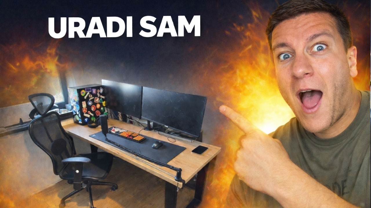 KAKO NAPRAVITI RADNI STO - URADI SAM PROJEKAT #DIY