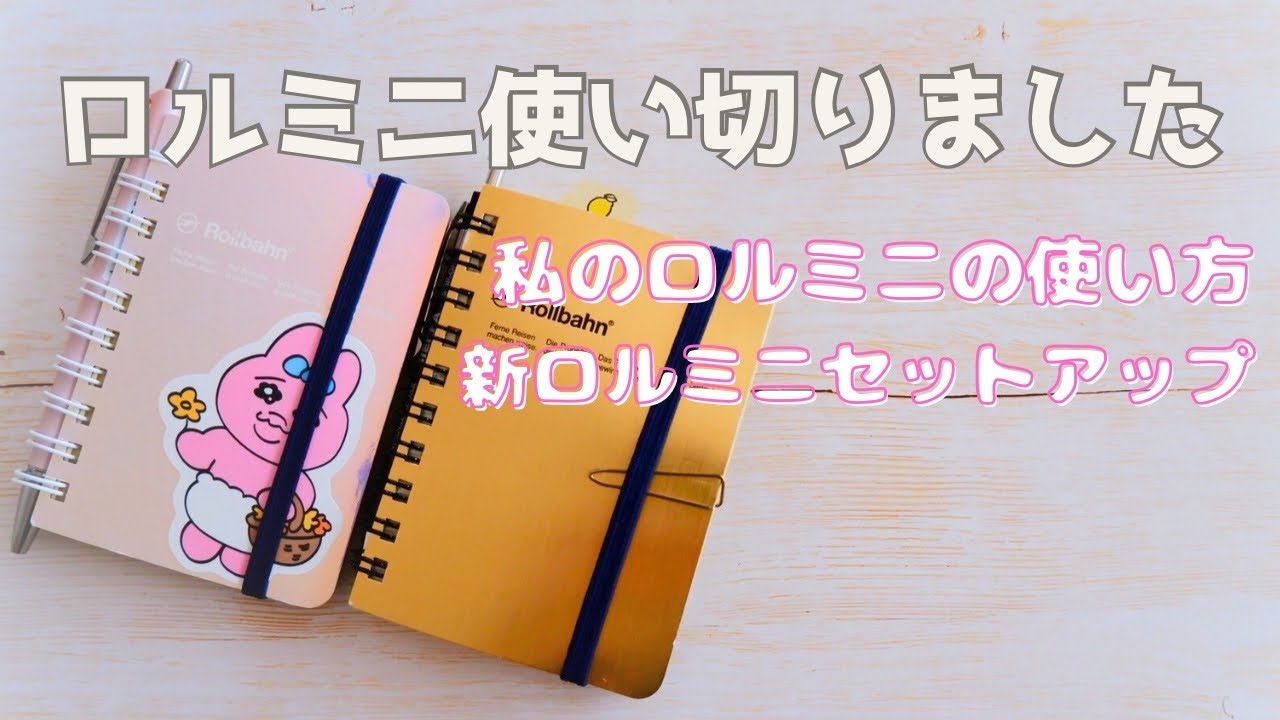 【ロルバーン】使い切ったロルミニパラパラします！ロルミニに合うボールペン！次のロルミニのセットアップ！ロルバーンカスタム/手帳/ロルバーンミニ/使い方/手帳カスタム【声あり】#6