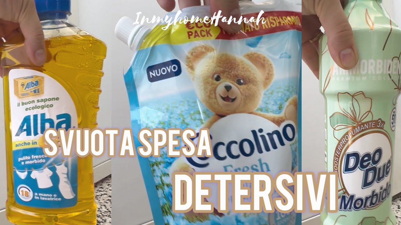 SVUOTA SPESA DI DETERSIVI! 🧼 🪣 il mio rifornimento mensile -Inmyhome🩷Hannah🩷