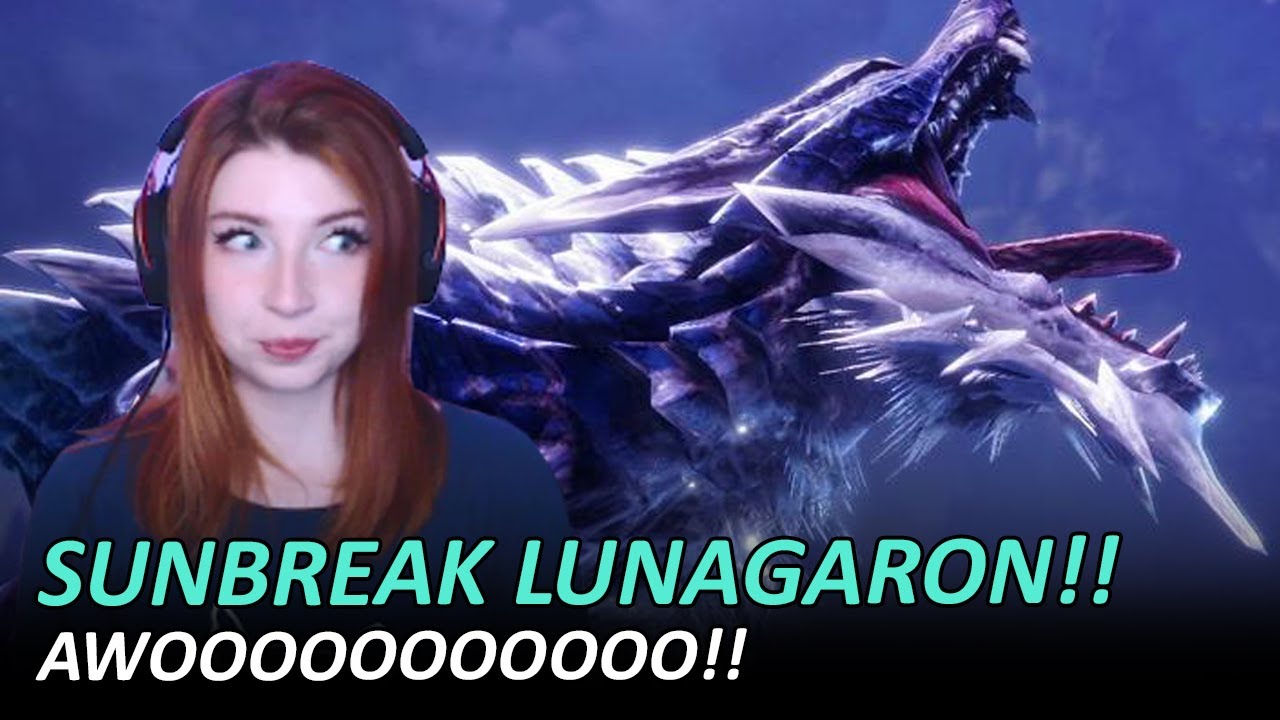 Monster Hunter Rise Sunbreak Lunagaron Hunt and Reaction - Solo Great Sword