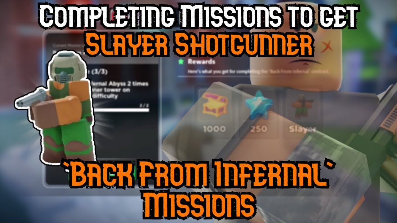 COMPLETING MISSIONS TO GET SLAYER SHOTGUNNER || Tower Defense Simulator