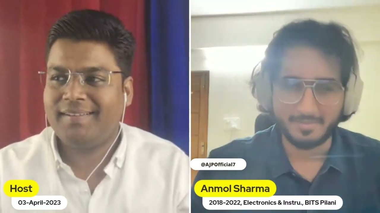Is BITS Pilani Electronics & Instrumentation worth it? Anmol Sharma(2018&ndash;2022) | HAT05 AJP Official