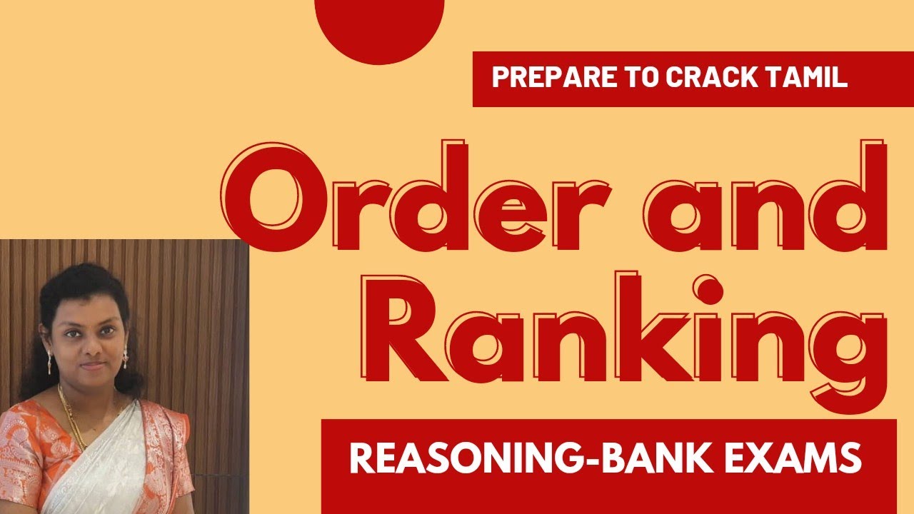Order and Ranking-Basics and How to approach