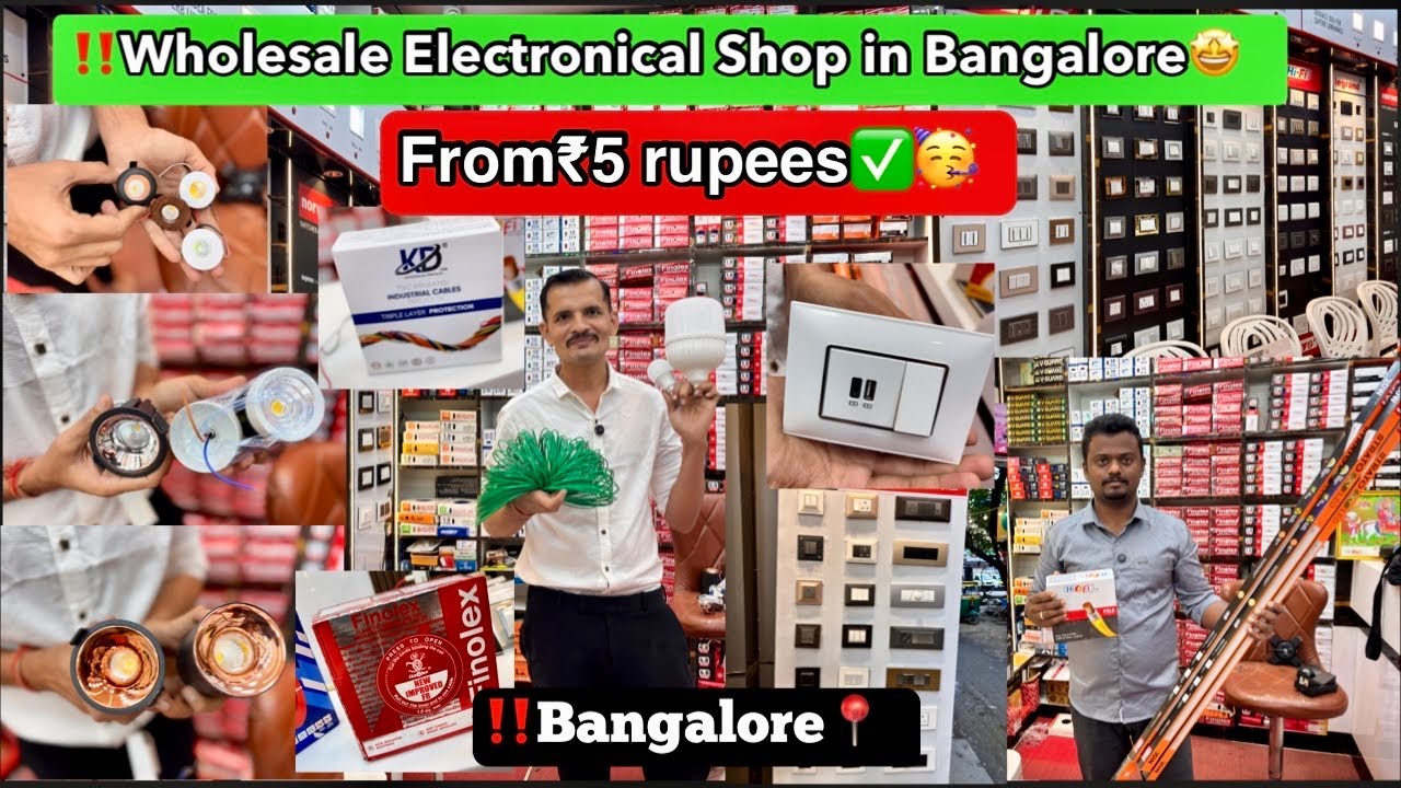 Starting from₹5 Rupees🤩‼️ | wholesale electrical items in Bangalore |  electrical shop Bangalore