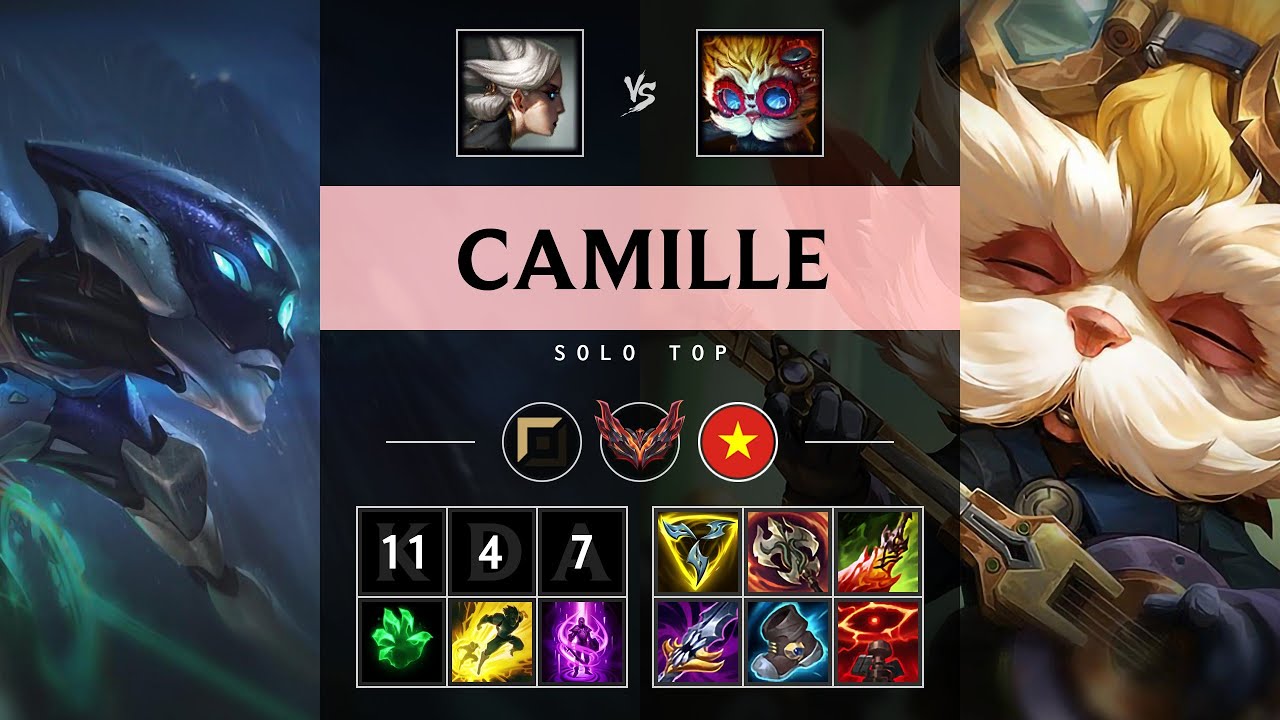 Camille Top vs Heimerdinger: Dominating - VN Grandmaster Patch 14.24