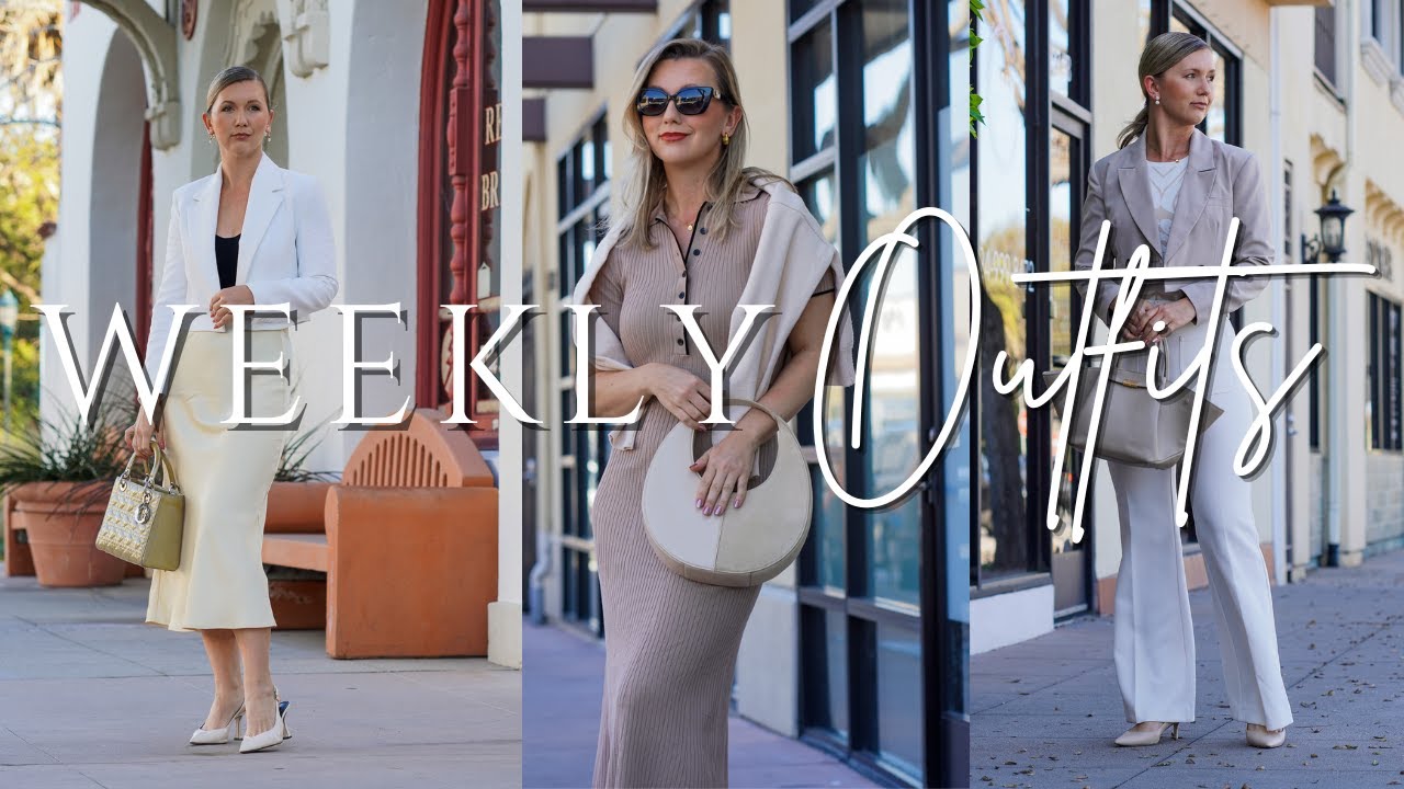 WHAT I WORE IN A WEEK! 8 EVERYDAY, ELEGANT OUTFITS FOR SPRING