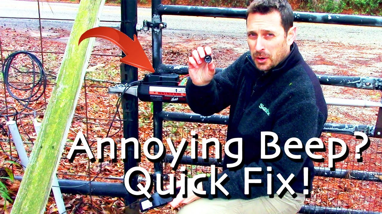 Quick Fix For Mighty Mule Gate Opener Beeper Malfunction (+Battery Install)