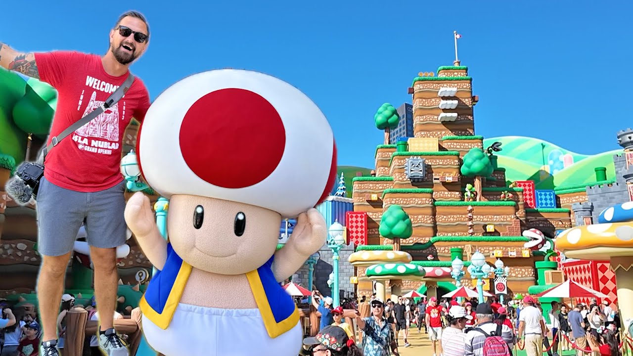First Time In Super Nintendo World Universal Studios Hollywood! Secrets, Tips, Mario Kart POV & Food