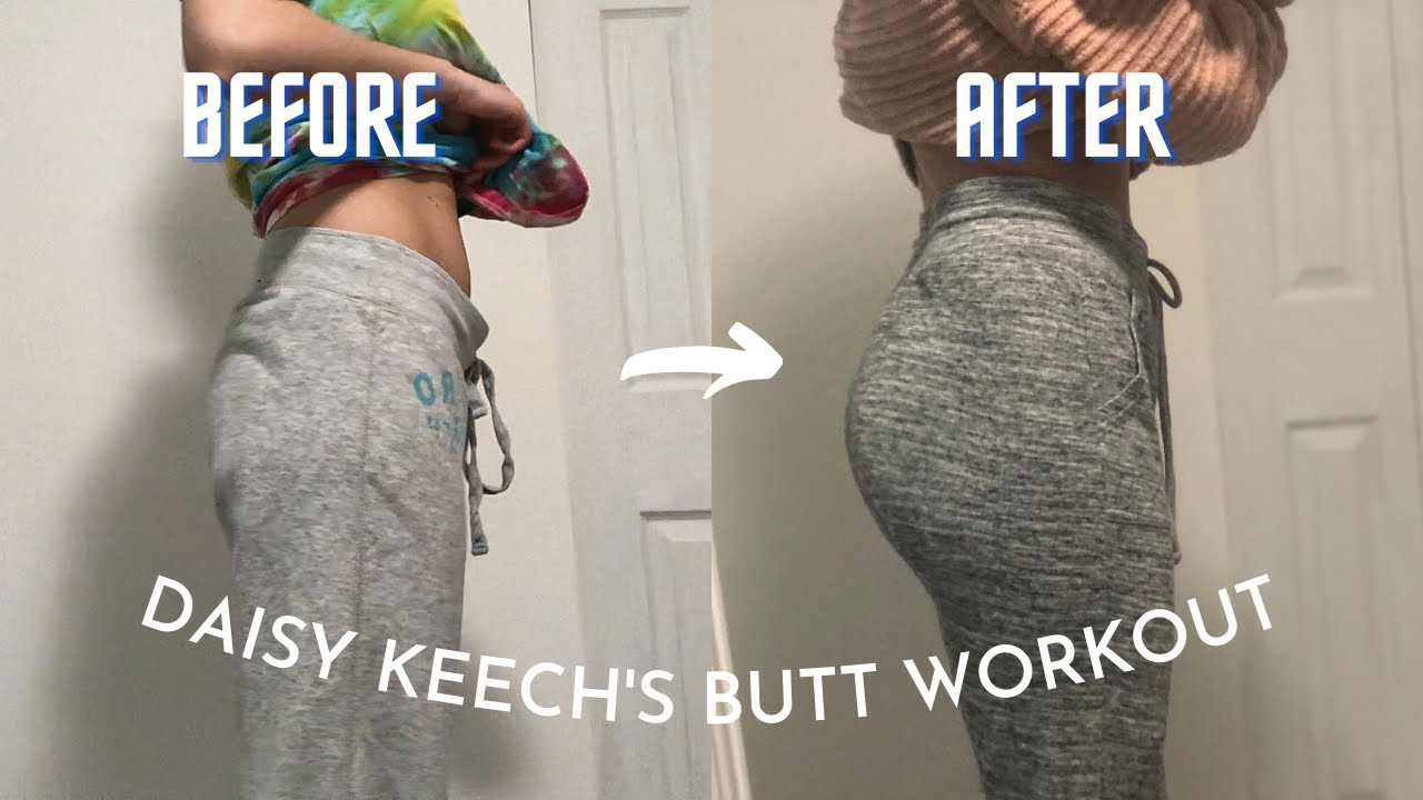 I did Daisy Keech Butt Workout for a Week // before and after // results